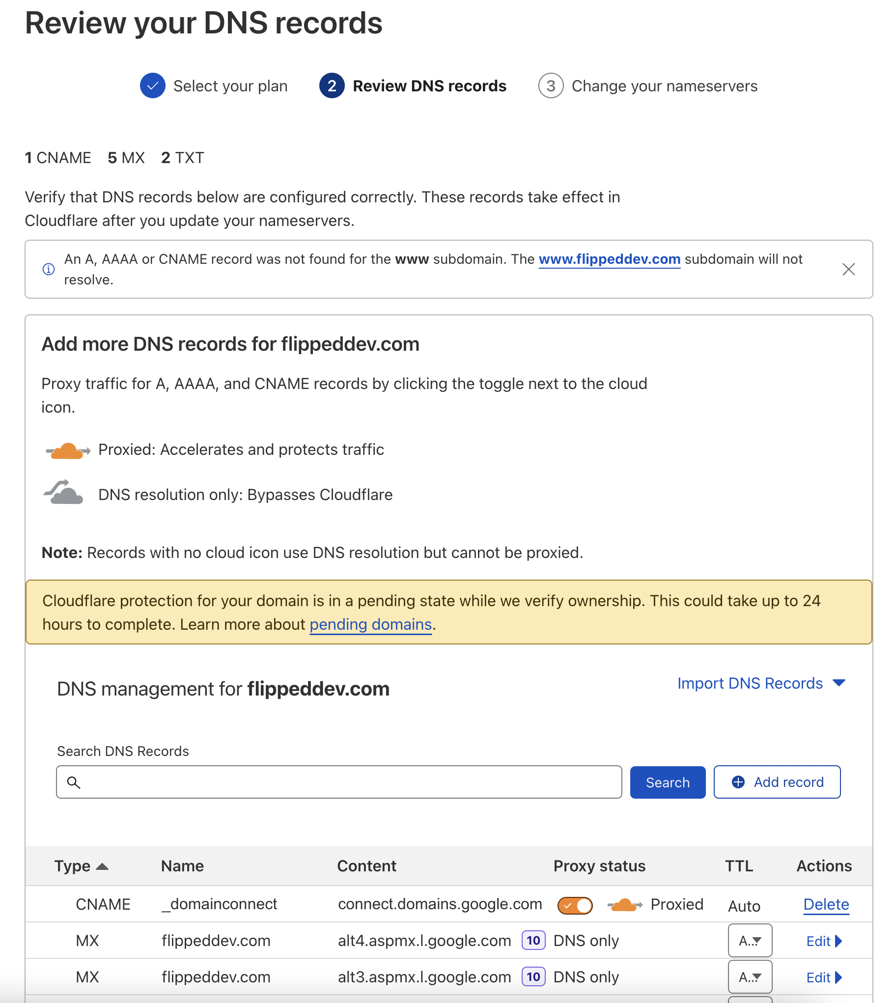 I'm having trouble accessing the site using Cloudflare - Getting Started -  Cloudflare Community